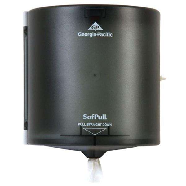 Towel Dispenser Manual SofPull Plastic Translucent Smoke With 1-At-Tm Dspnsng Ea